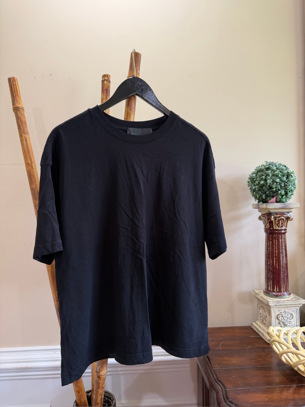 Maria Calderara Black Crewneck T-Shirt
